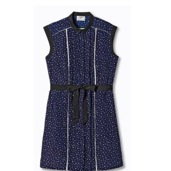 Jason Wu for Target polkadot chiffon dress in navy. Size M. - Picture 4 of 8
